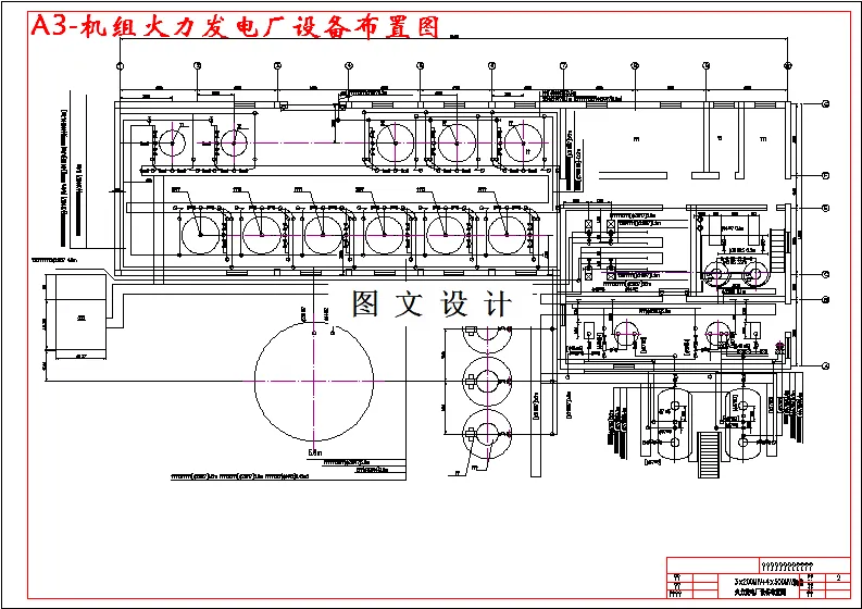 机组火力发电厂设备布置图
