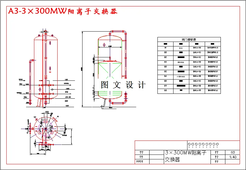 3×300MW阳离子交换器