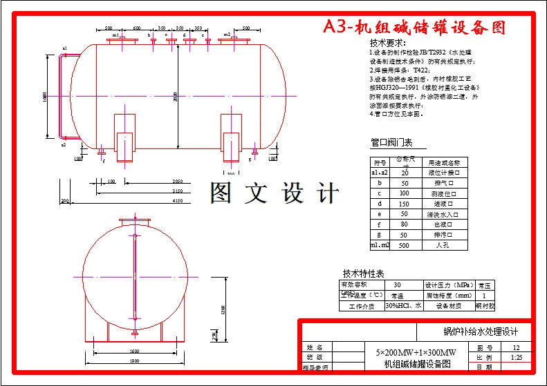 机组碱储罐设备图