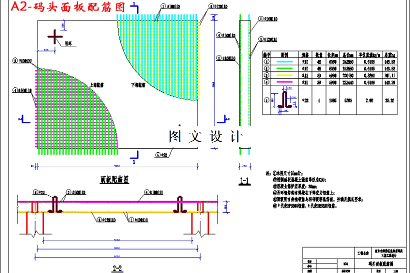 码头面板配筋图