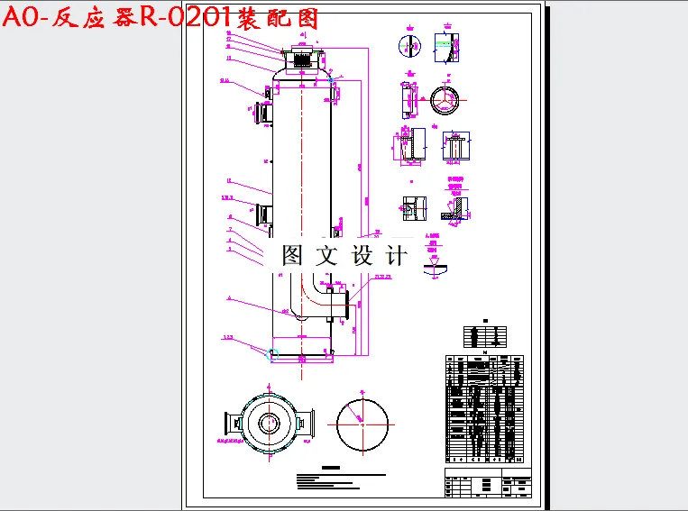 反应器R-0201装配图