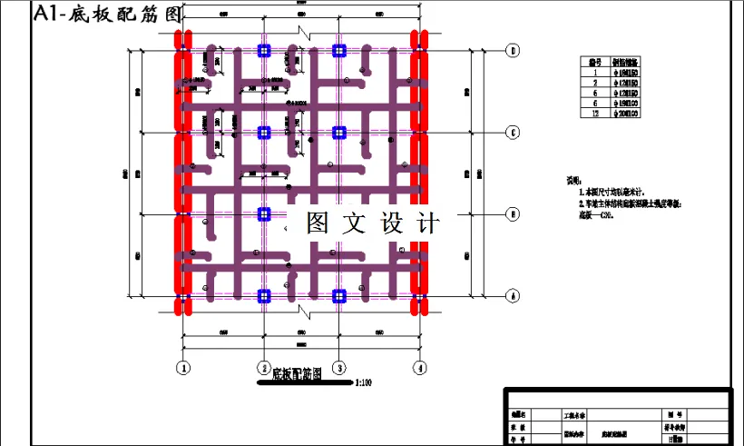 底板配筋图