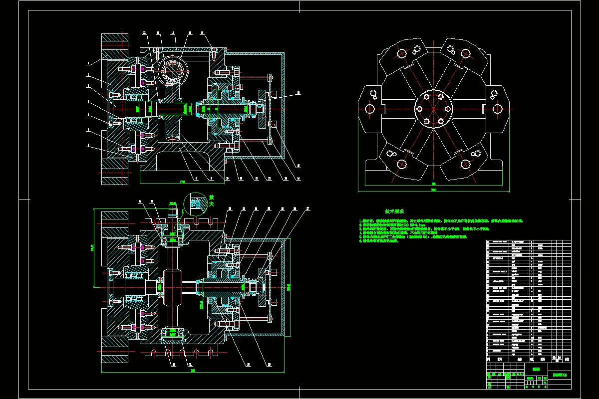 M1777-数控机床自动回转刀架机构设计