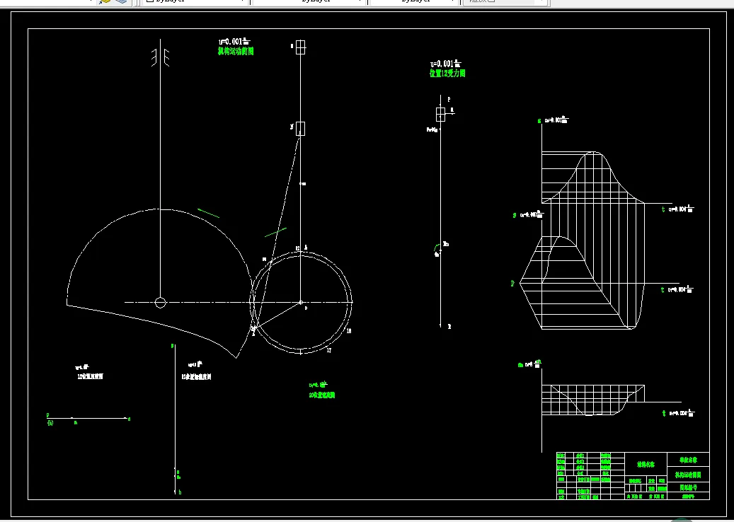 Q852-机械原理课程设计-单缸四冲程柴油机设计（位置12.20点）
