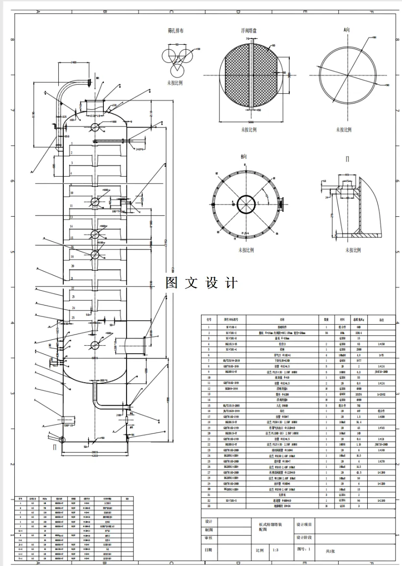 M1249-分离醋酸水混合物常压精馏塔的工艺设计