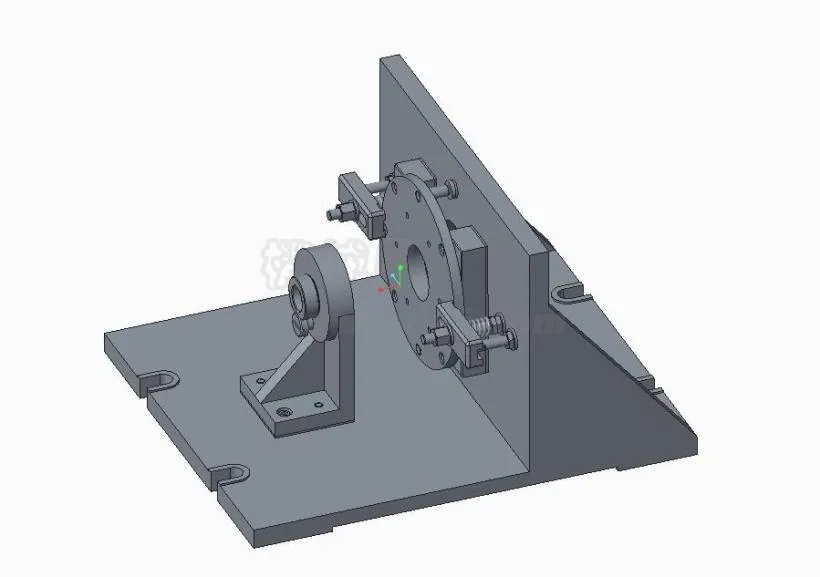 M1917-回转盘工艺规程设计及镗孔夹具设计[Proe三维图]