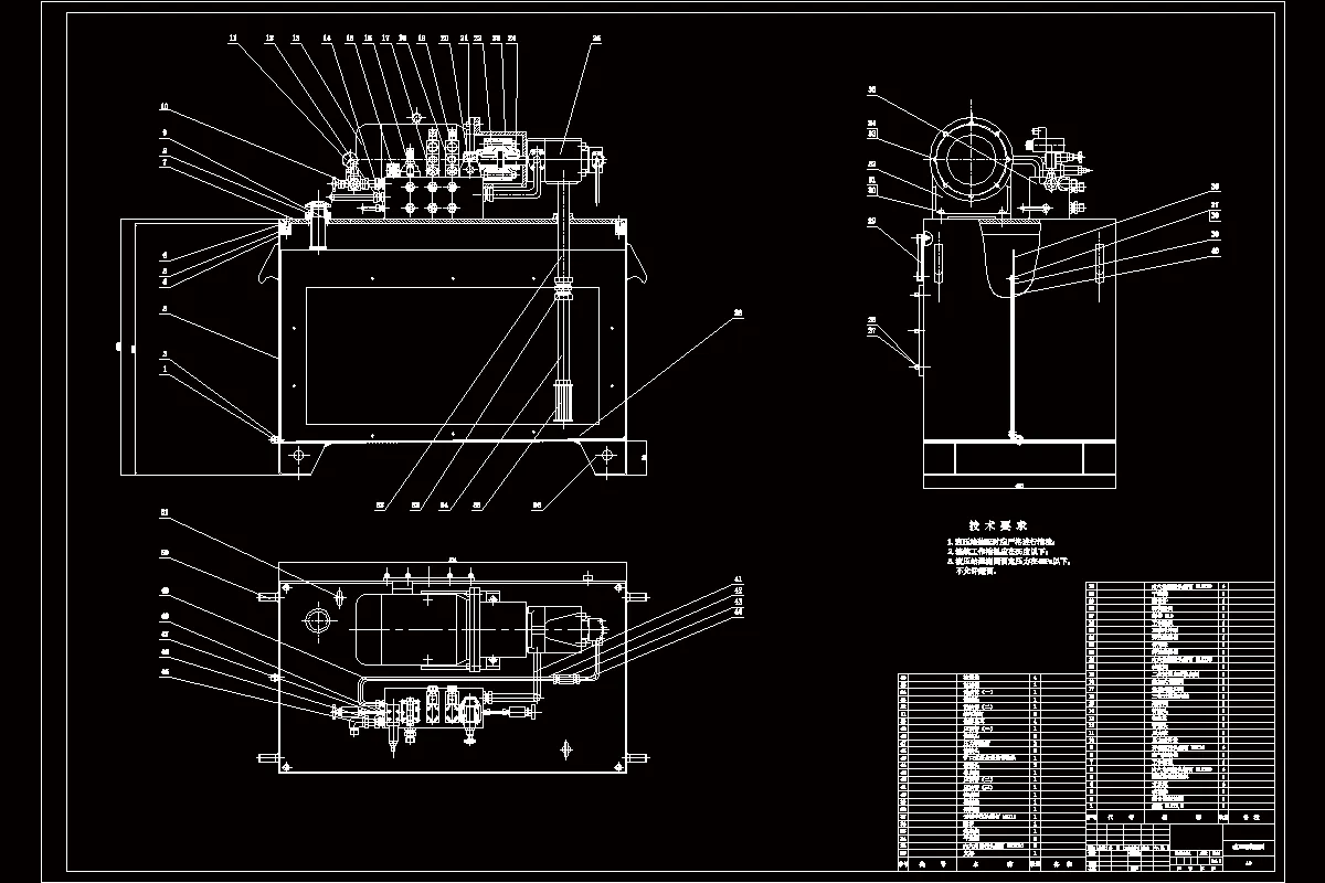 M2064-立式成型铣加工专用机床液压动力系统设计-液压站设计