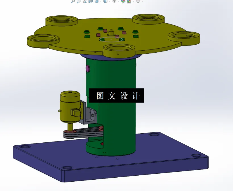 M2313-预制棒上料架旋转机构的结构设计[含SW三维图]