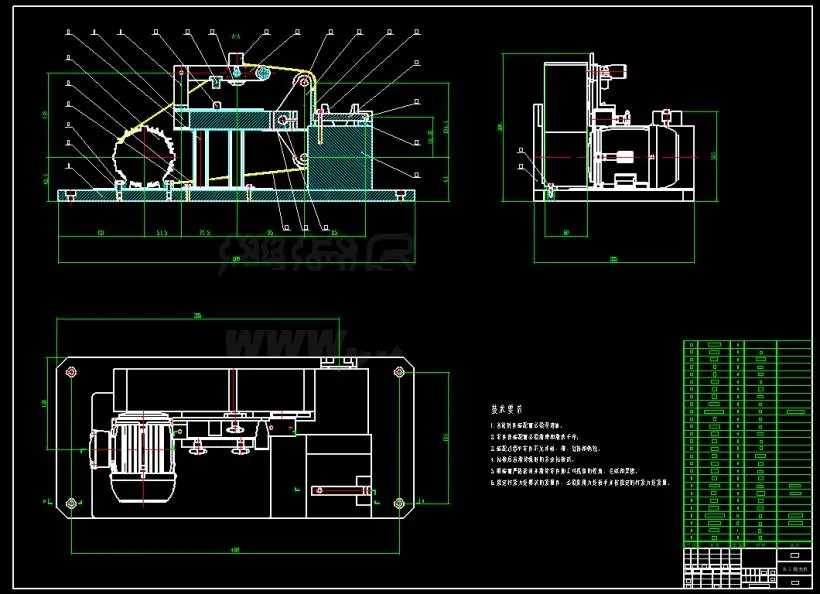 M2429-木工砂光机的结构设计[含SW三维图]