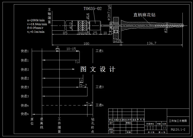 工件加工示意图