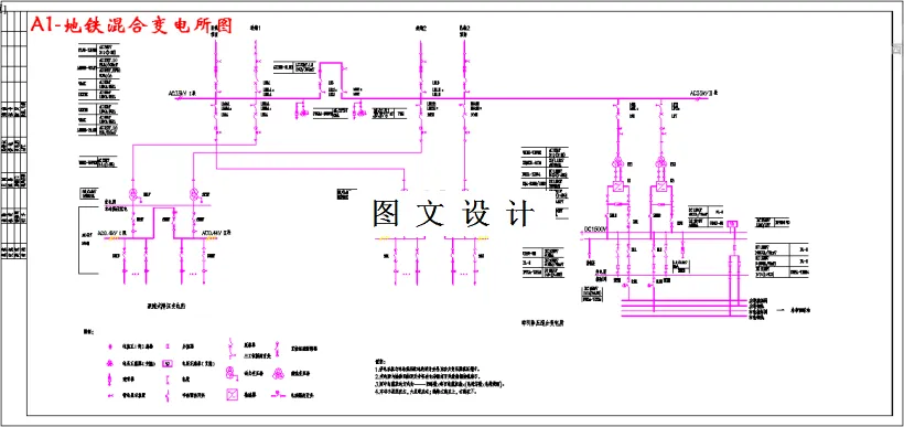 地铁混合变电所图