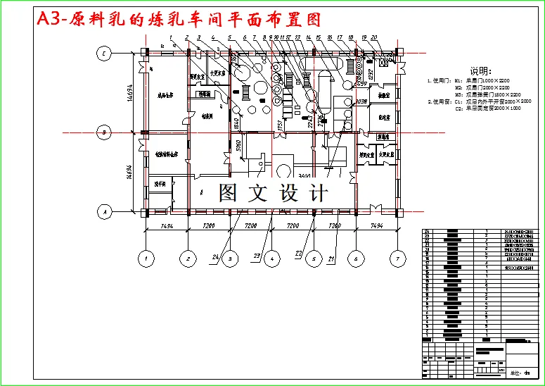 M2777-班处理量20吨原料乳的炼乳车间设计