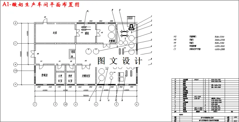 M2788-班产10万份酸奶生产车间设计