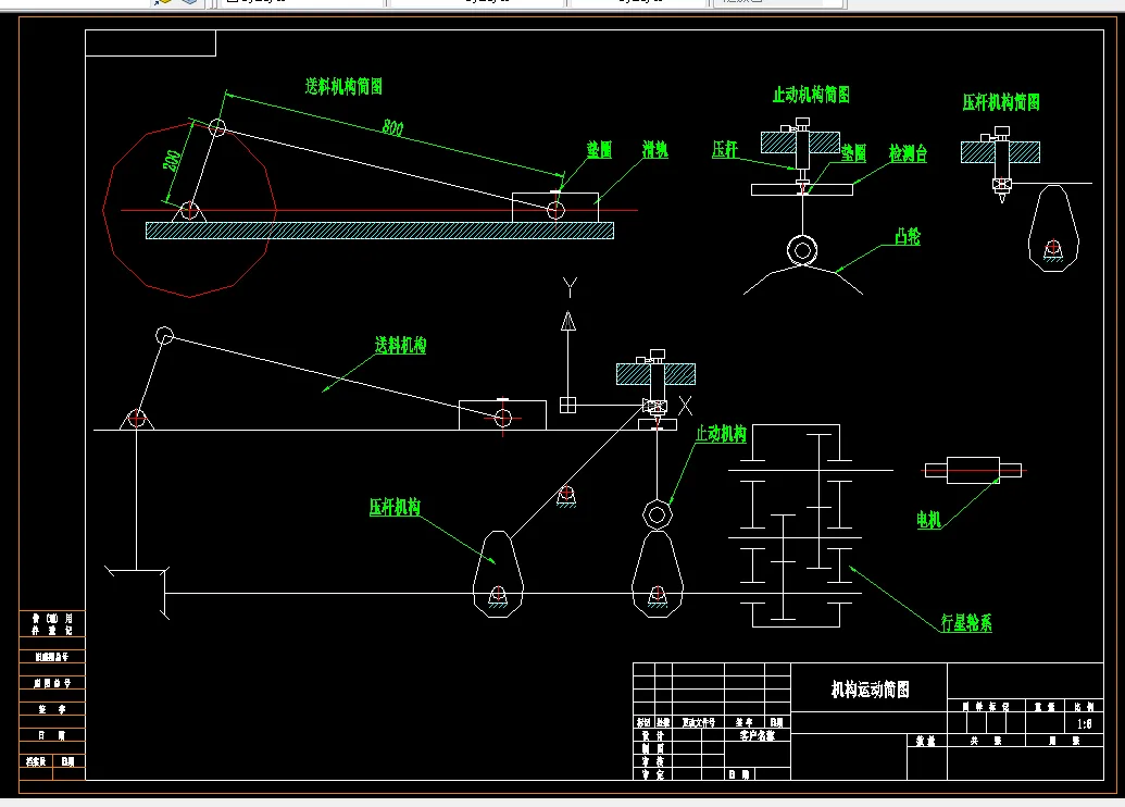 Q838-机械原理课程设计-垫圈内径检测装置机设计