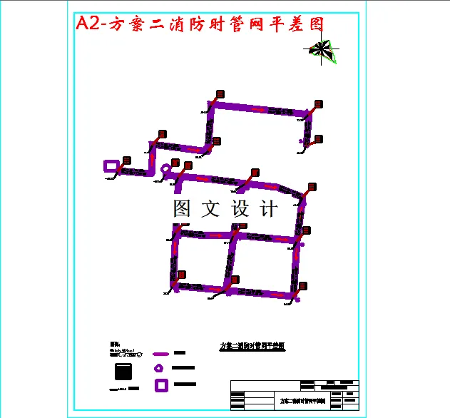 方案二消防时管网平差图