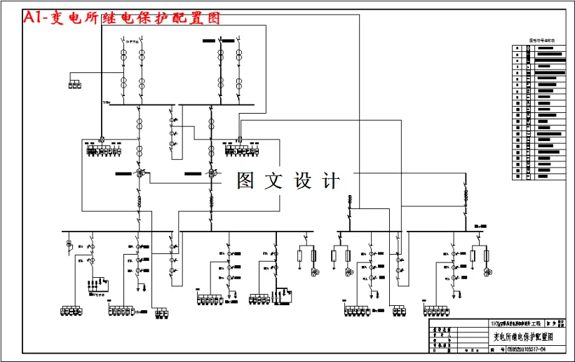 变电所继电保护配置图