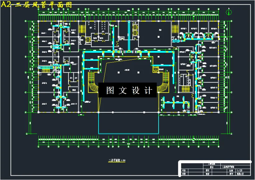 二层风管平面图