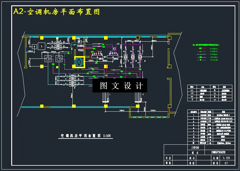 空调机房平面布置图