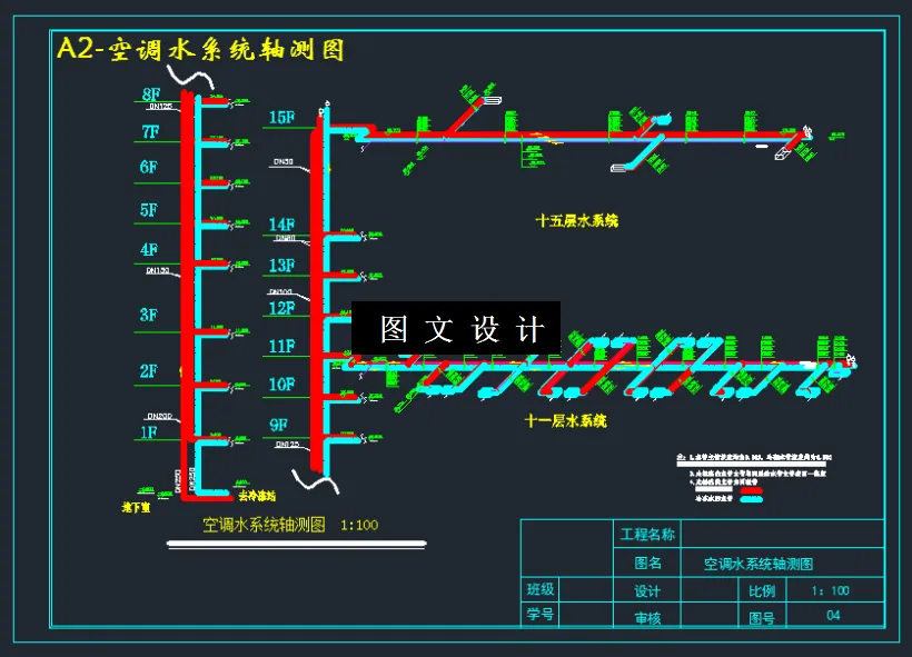 空调水系统轴测图