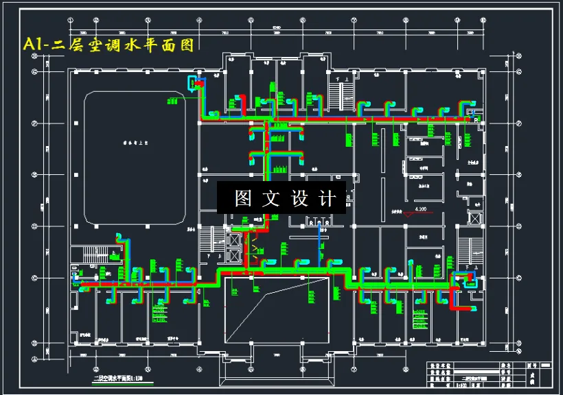 二层空调水平面图