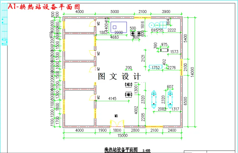 换热站设备平面图