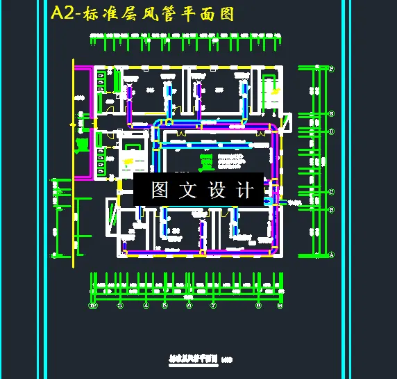 标准层风管平面图