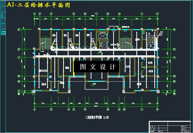 M3355-某十层医院住院大楼的建筑给排水设计