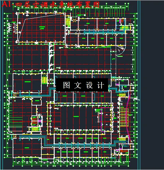 四层空调水系统布置图