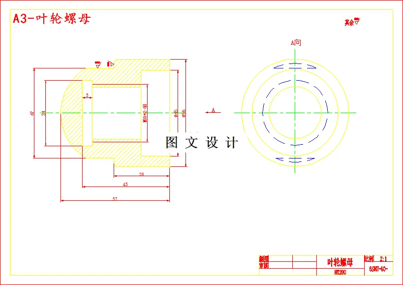 叶轮螺母