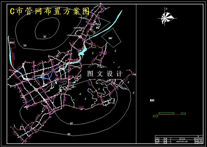 M5936-C市日供40万吨给水工程设计