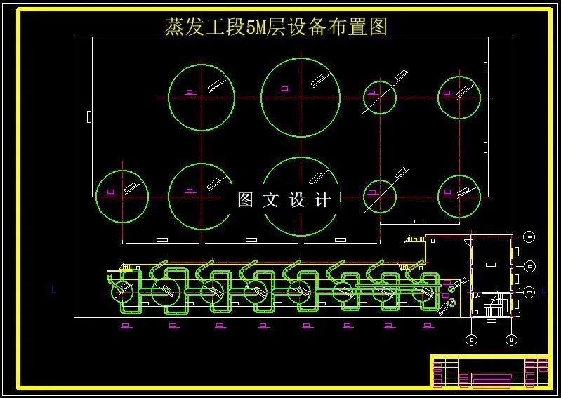 蒸发工段5M层设备布置图