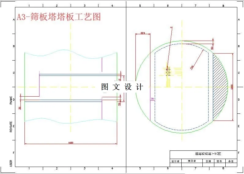 筛板塔塔板工艺图