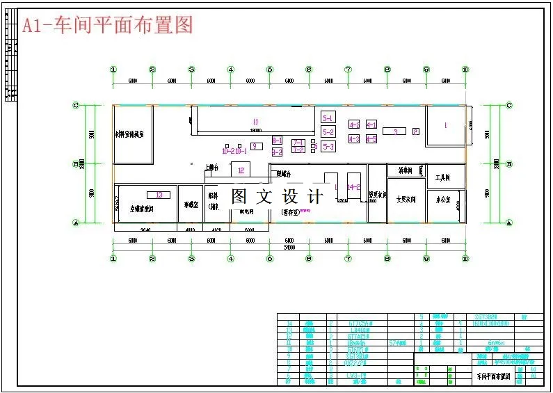 车间平面布置图