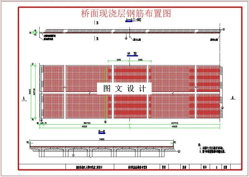 桥面现浇层钢筋布置图