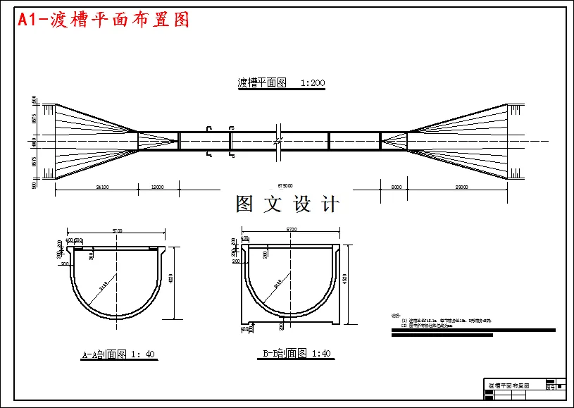 渡槽平面布置图
