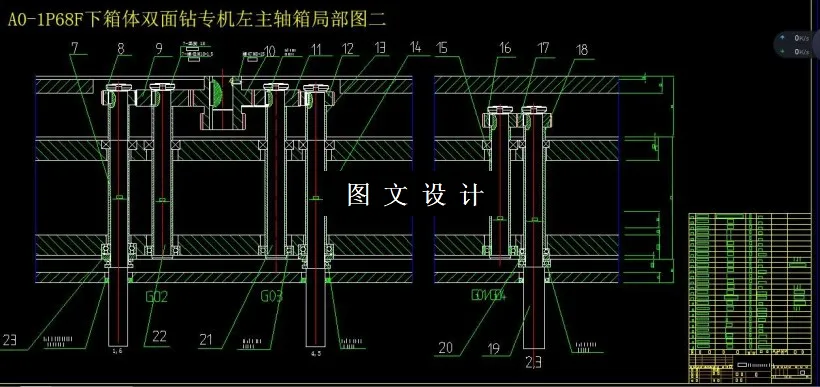 左主轴箱局部图二