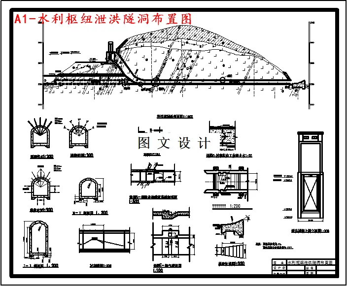 水利枢纽泄洪隧洞布置图