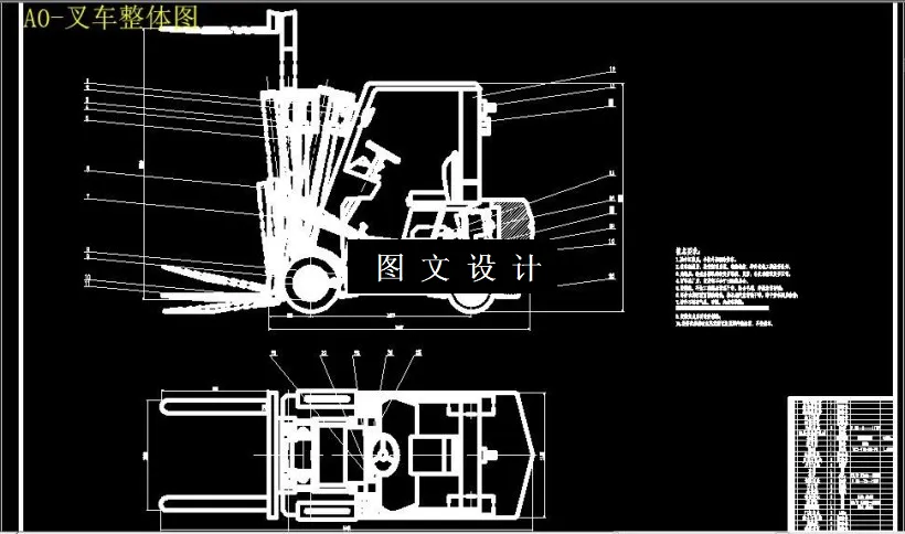 叉车整体图