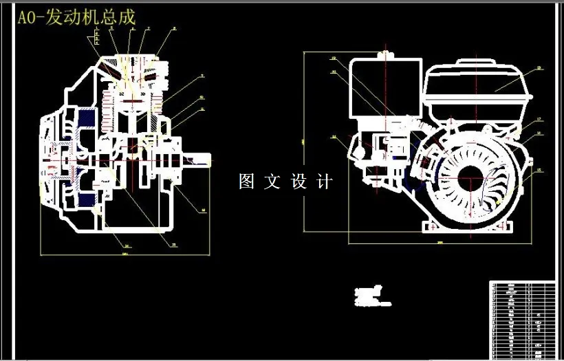 M6436-单缸强制风冷式通用小型汽油机总体设计