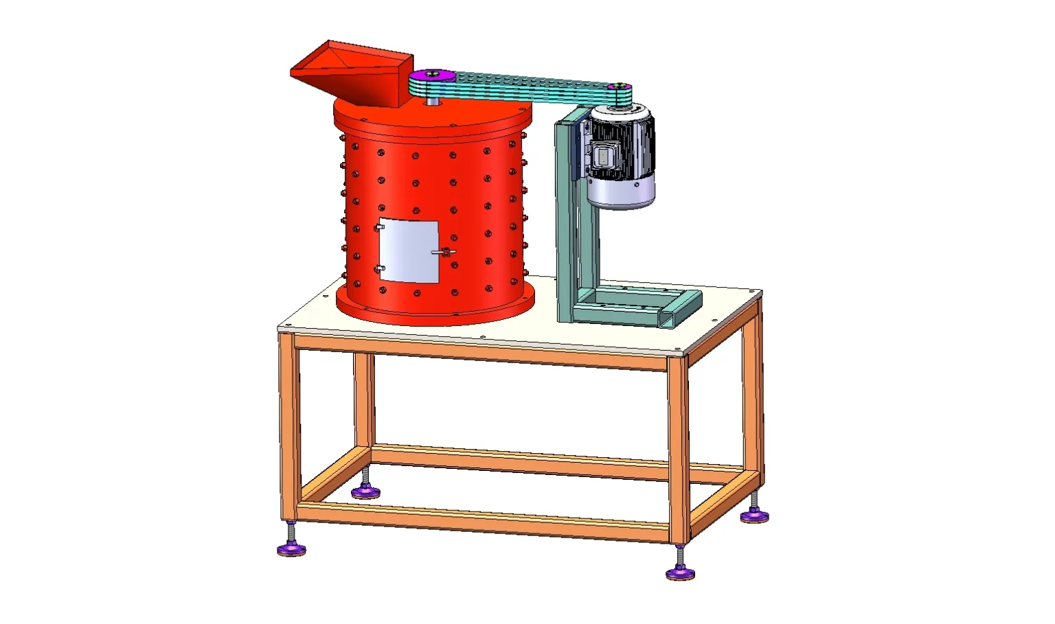 M6714-锤式破碎机机械结构设计[含SW三维图]