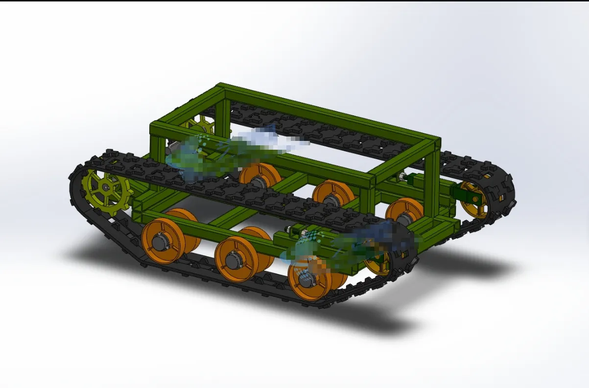 M6734-遥控电动履带车设计[含SW三维图]