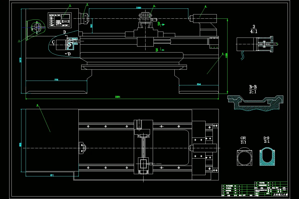 M7002-直径400MM数控车床总体设计及六角回转刀架设计