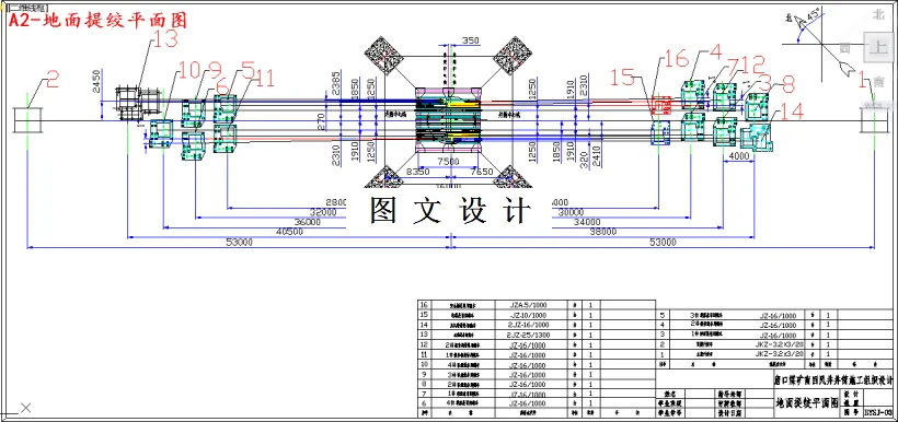 地面提绞平面图