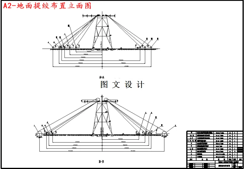 地面提绞布置立面图
