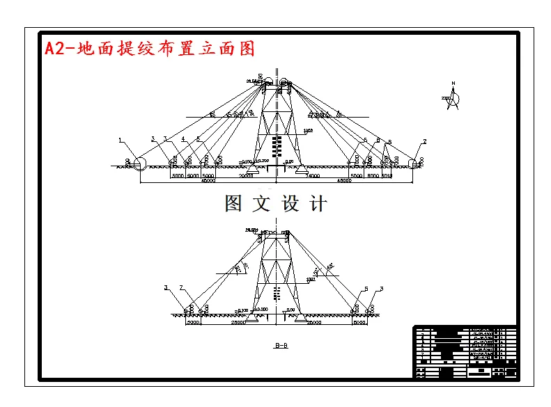 地面提绞布置立面图