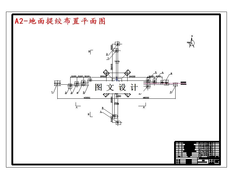 地面提绞布置平面图