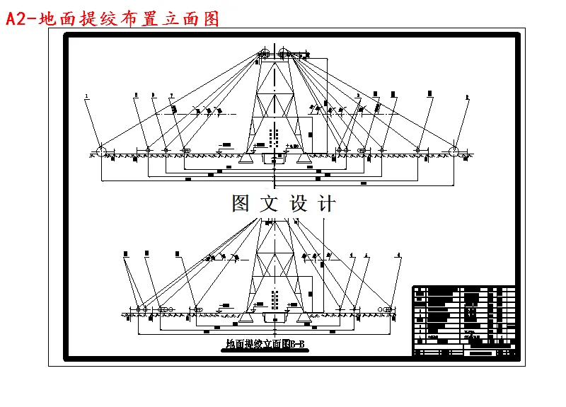 地面提绞布置立面图