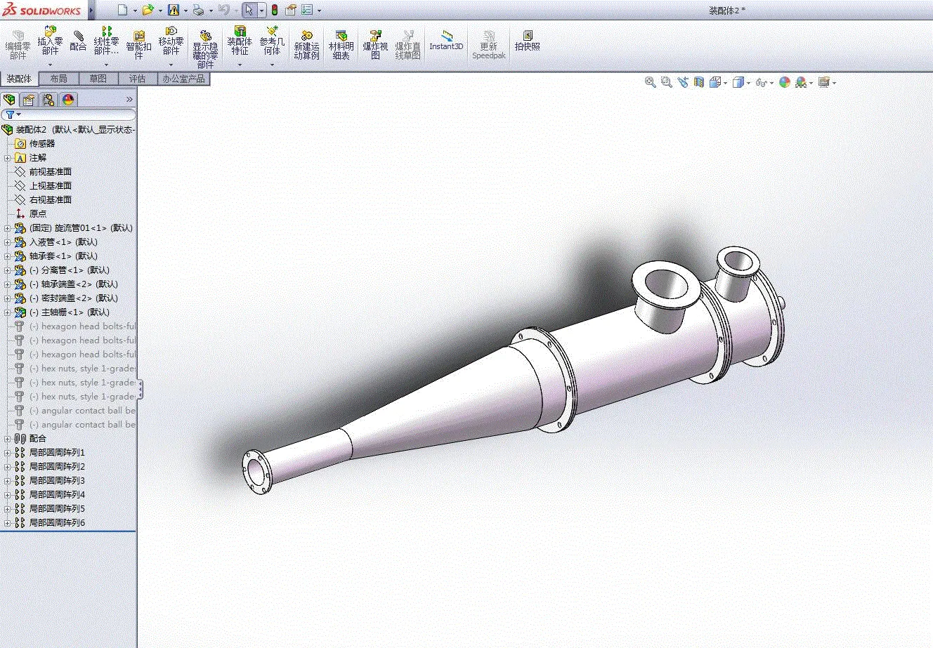 M7687-基于TRIZ的复合式旋流器创新设计及实验工艺分析[含SW三维图]