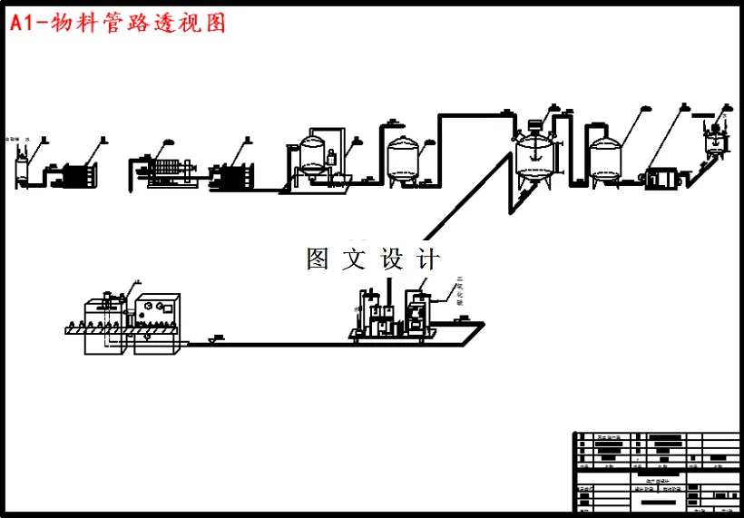 物料管路透视图