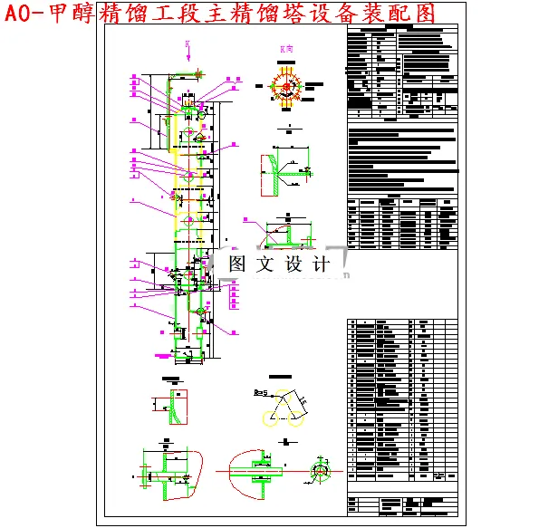 M4073-年产3万吨甲醇精馏工段设计